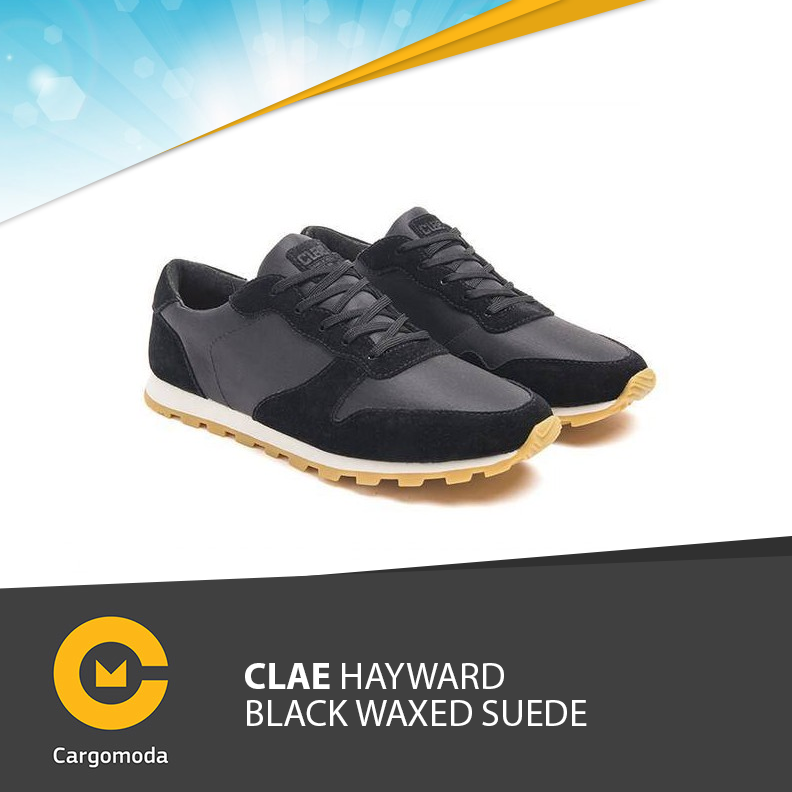 CLAE HAYWARD BLACK WAXED SUEDE